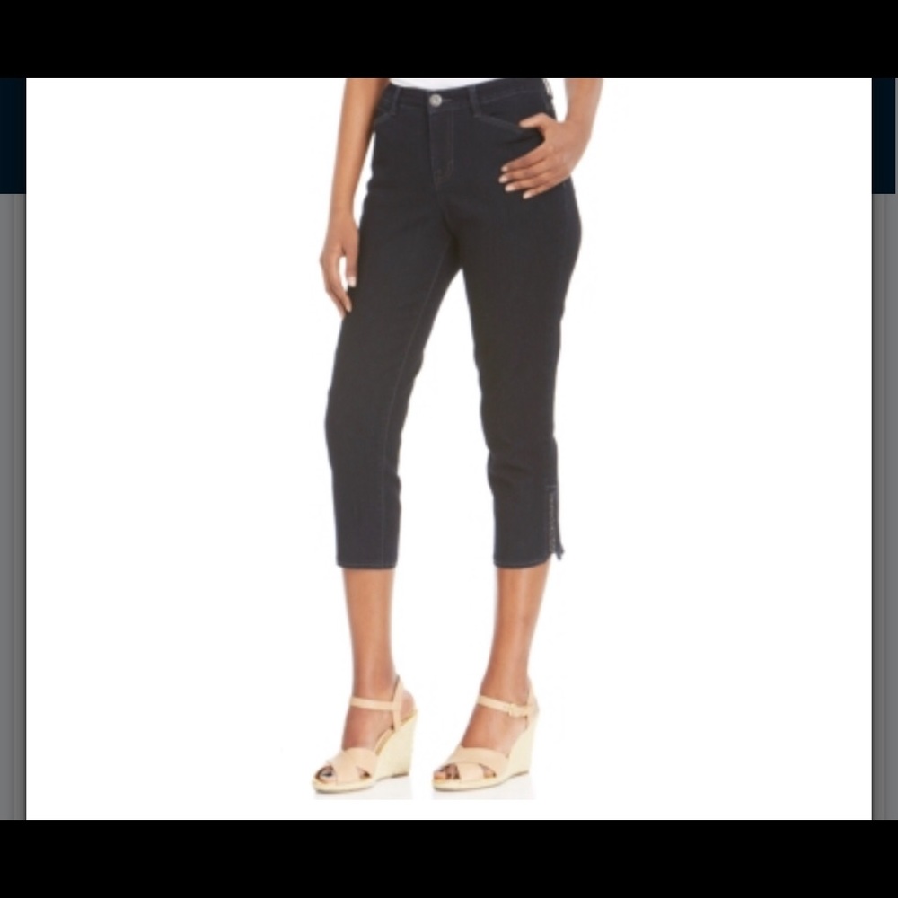 Style & co. Embellished Tummy-Control Capri Jeans